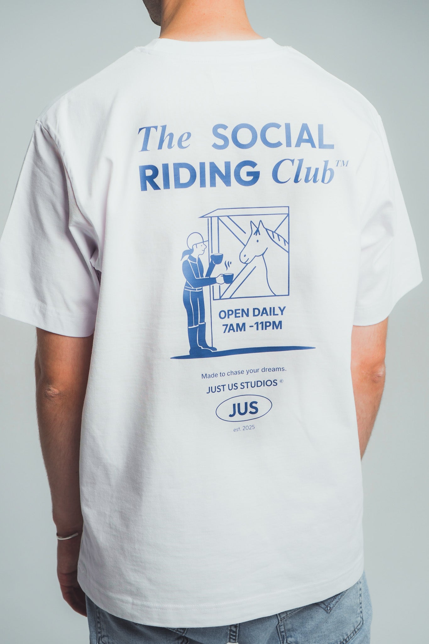 T-SHIRT SOCIAL RIDING CLUB WHITE