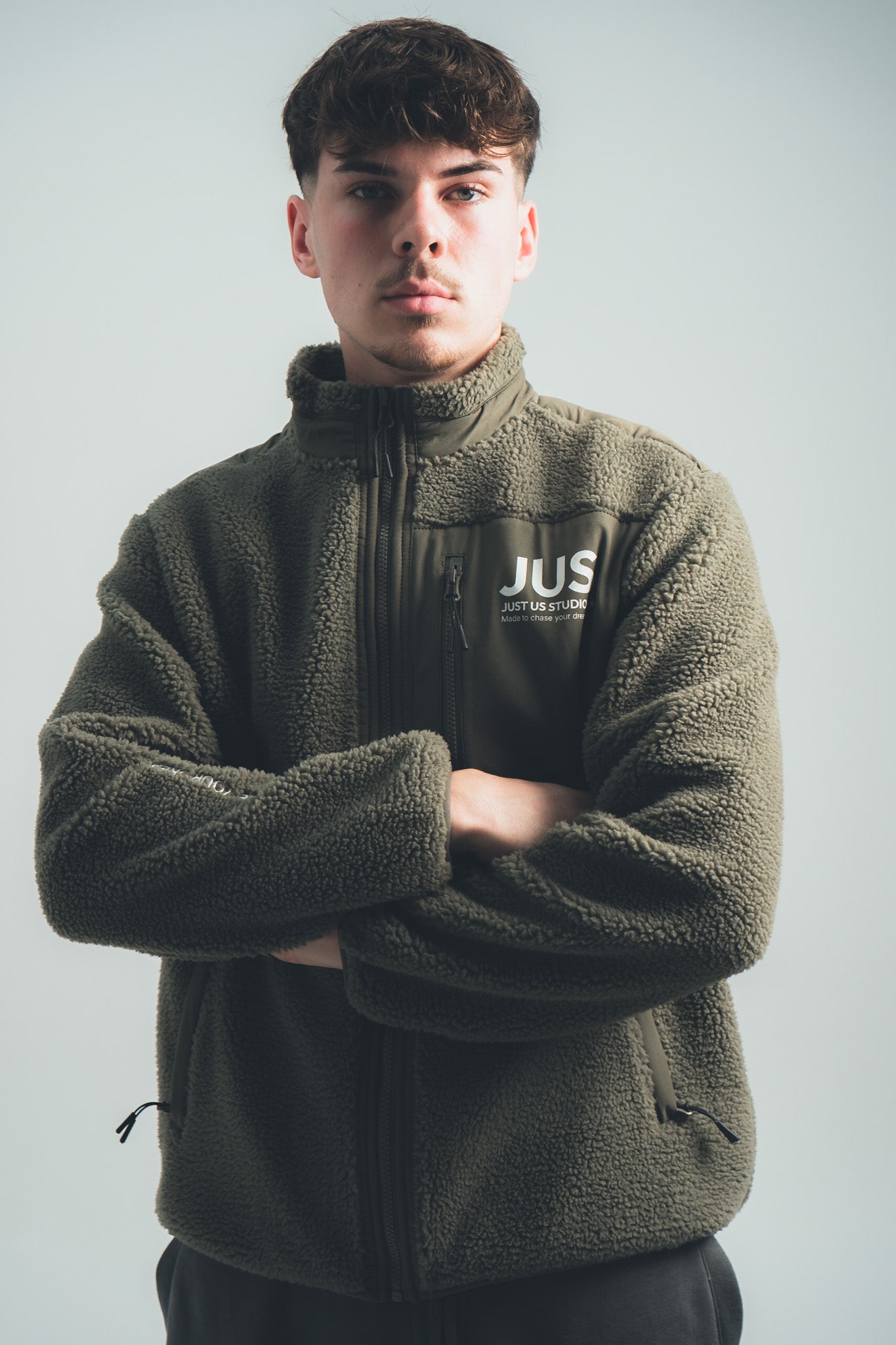 JACKE FLEECE JUS KHAKI