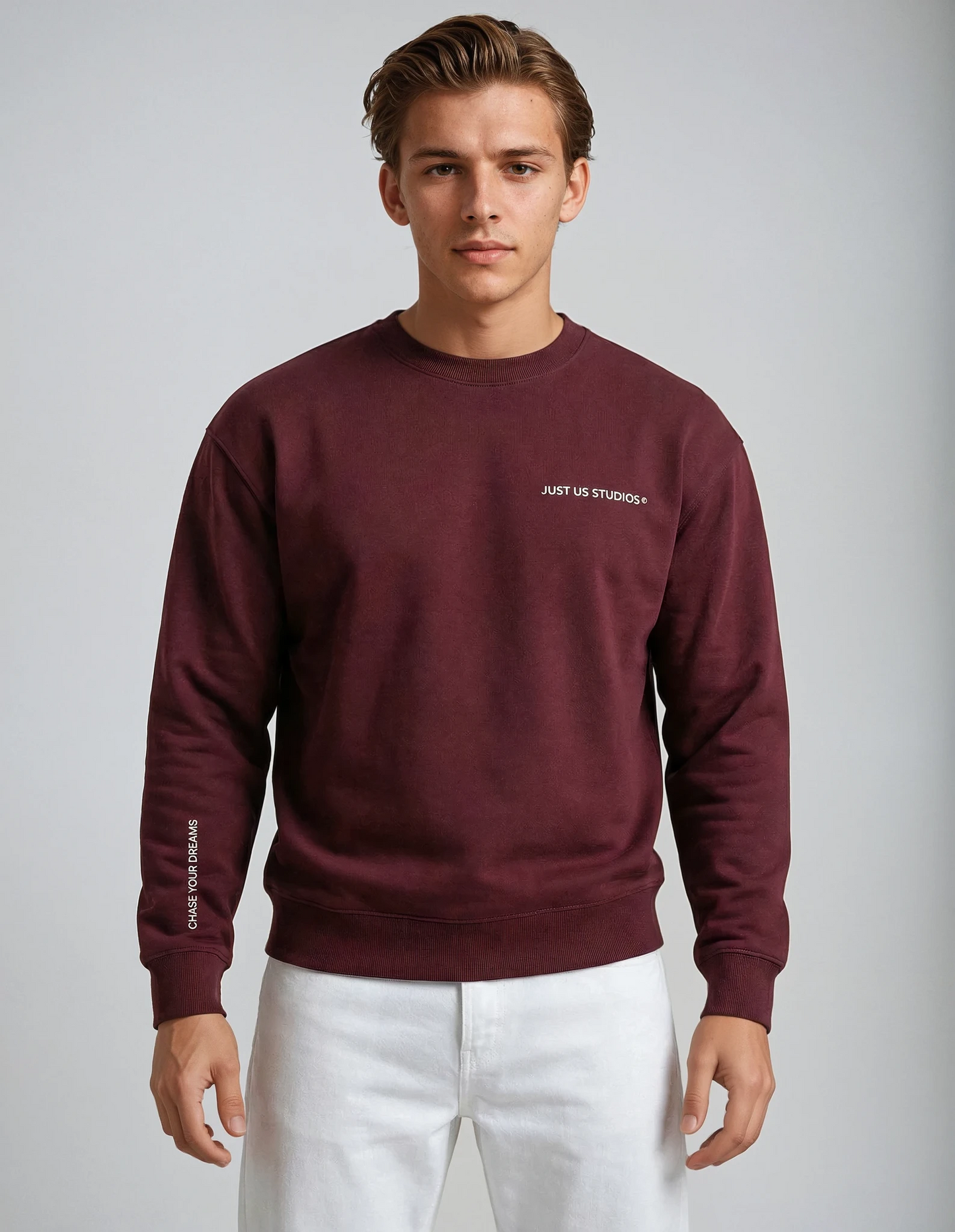 My Therapy are Horses Sweater - Dark Red