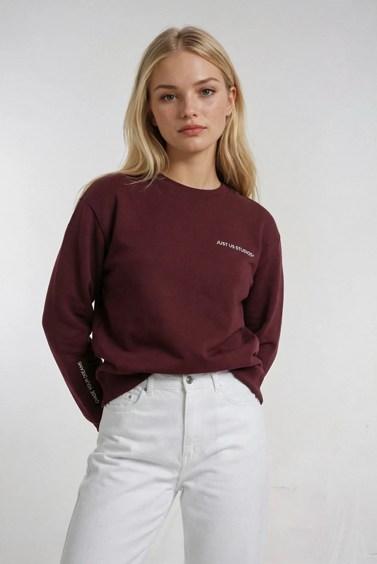 My Therapy are Horses Sweater - Dark Red