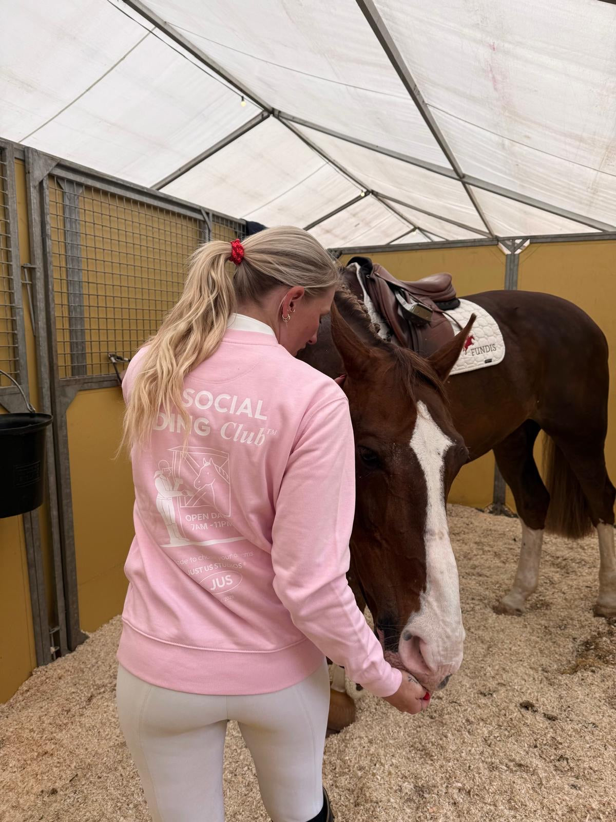 Social Riding Club Sweater - Pink
