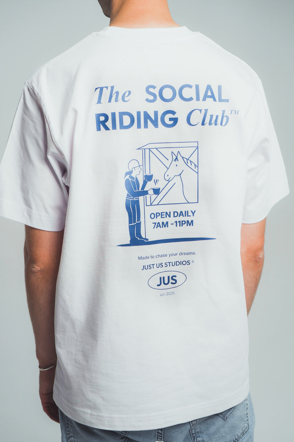 T-SHIRT SOCIAL RIDING CLUB WHITE