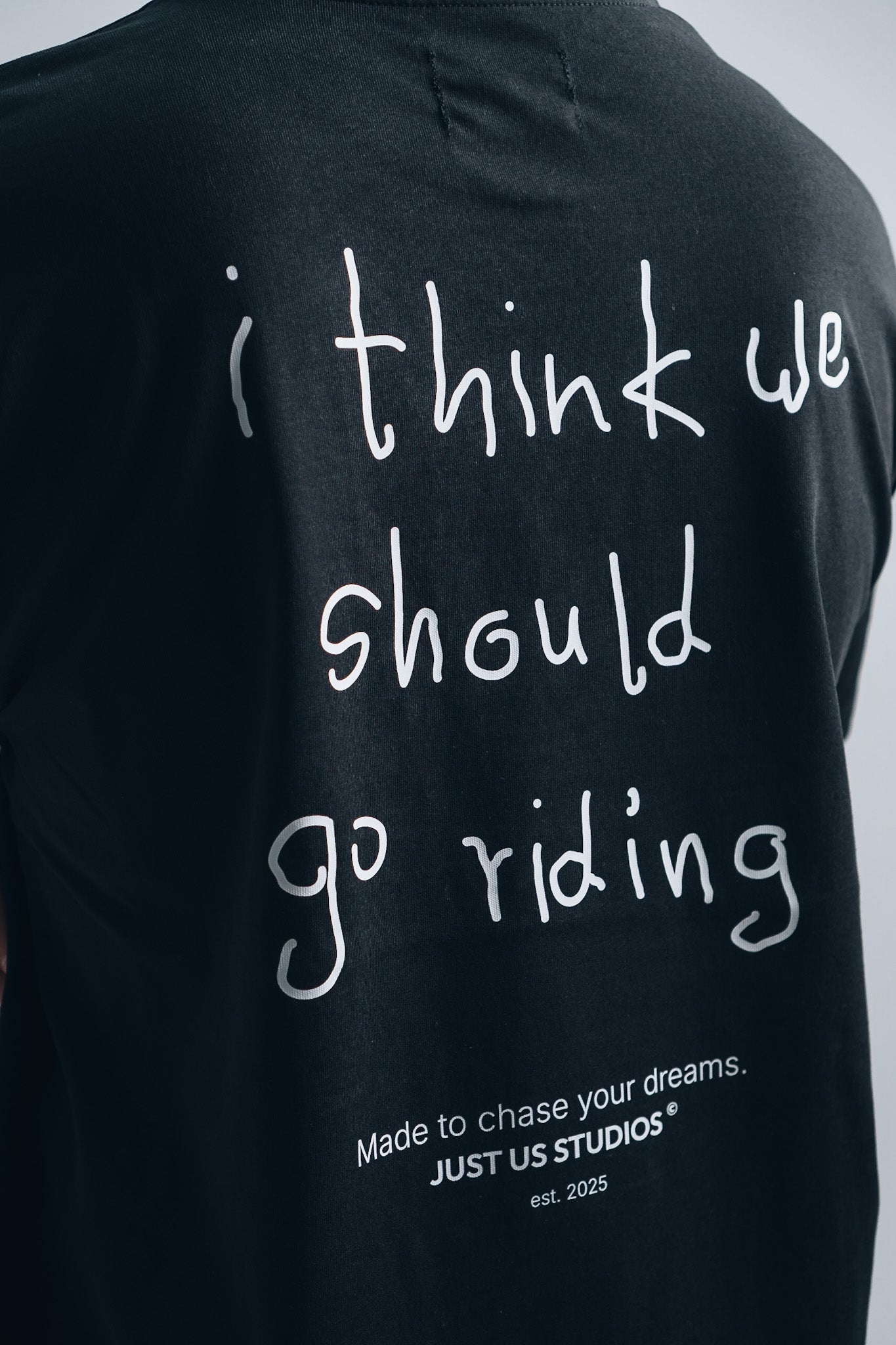 T-SHIRT GO RIDING BLACK