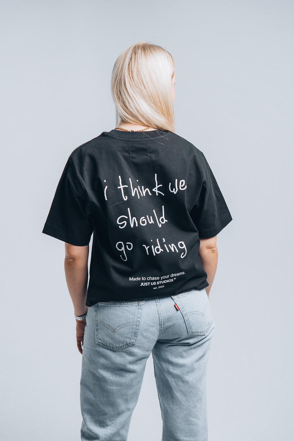 T-SHIRT GO RIDING BLACK