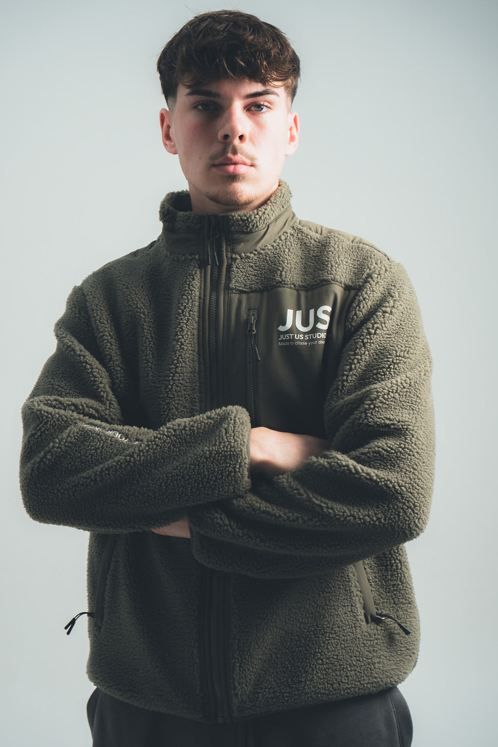 JACKE FLEECE JUS KHAKI