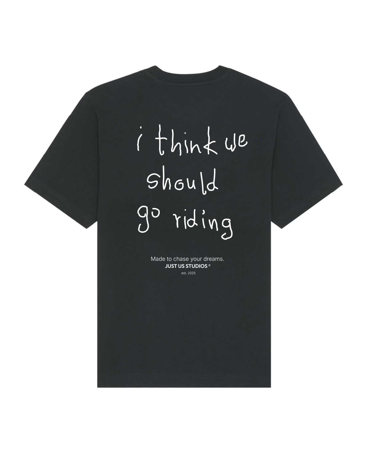 T-Shirt Go Riding - Black