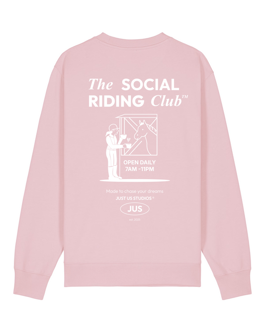 Sweater Social Riding Club - Light Pink