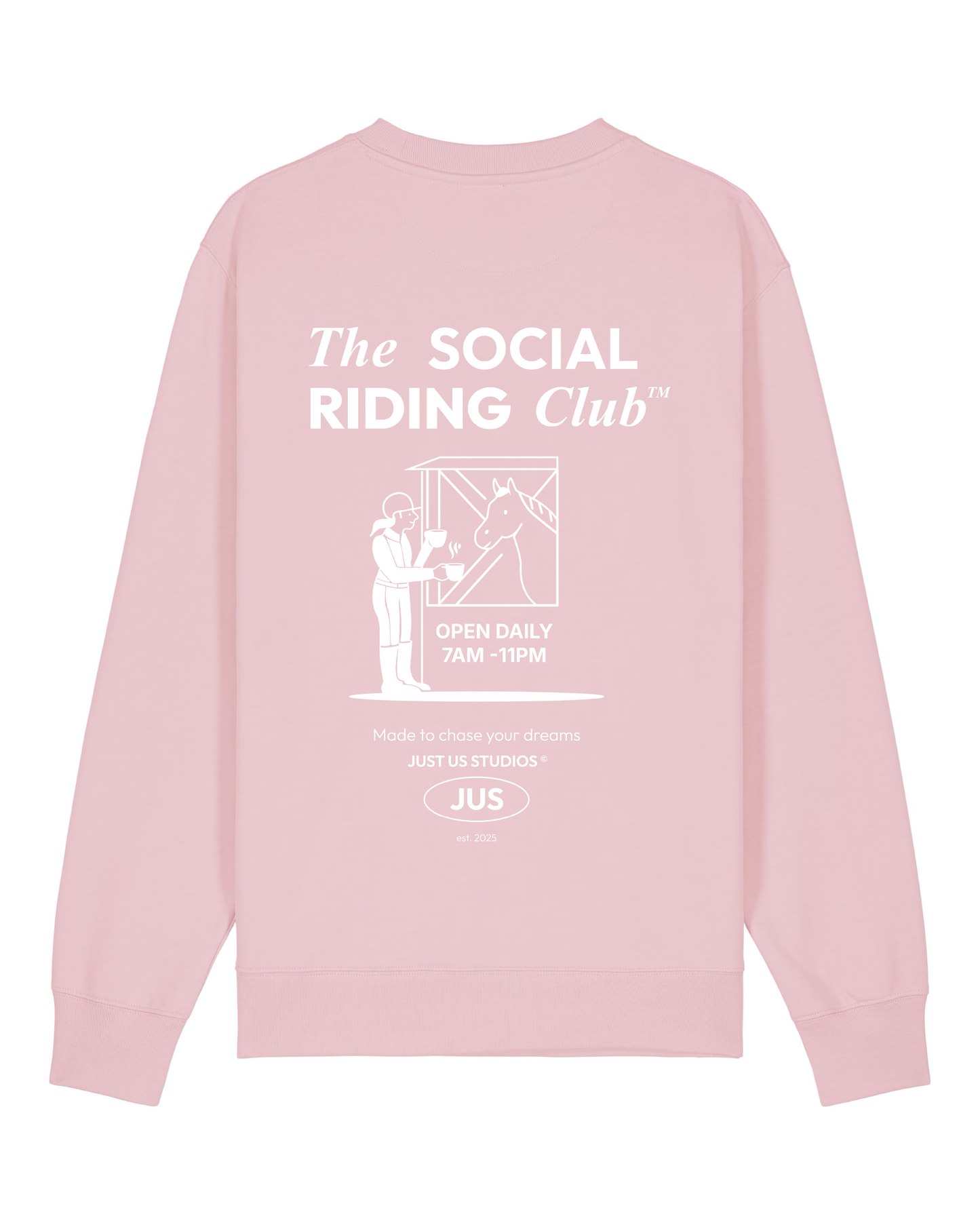 Social Riding Club Sweater - Pink