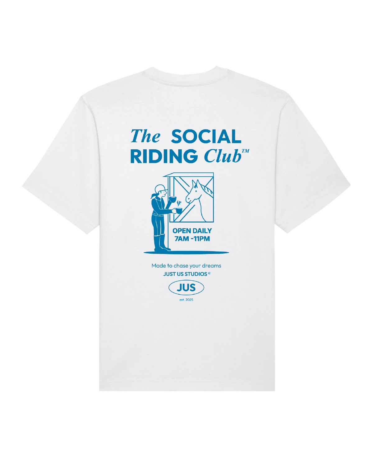 T-Shirt Social Riding Club - White