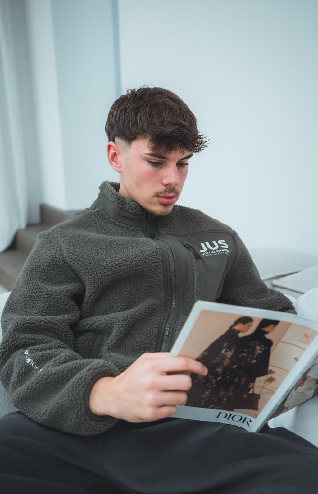 JACKE FLEECE JUS KHAKI