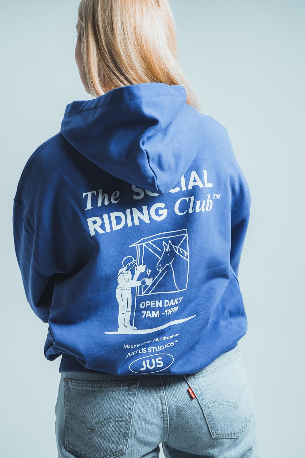 Hoodie Social Riding Club - Blue